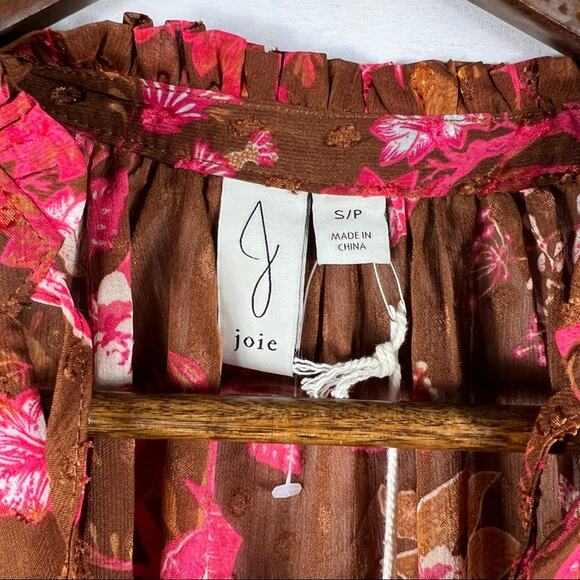 JOIE Long Sleeve Floral Blouse NWT in Size Small - Picture 2 of 4